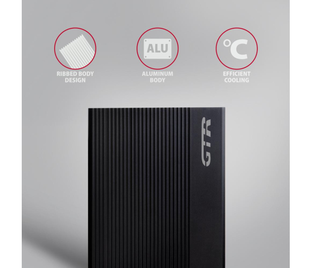 Axagon EE35-GTR USB-C 5Gbps RIBBED box 3,5" - 1485443 - zdjęcie 5